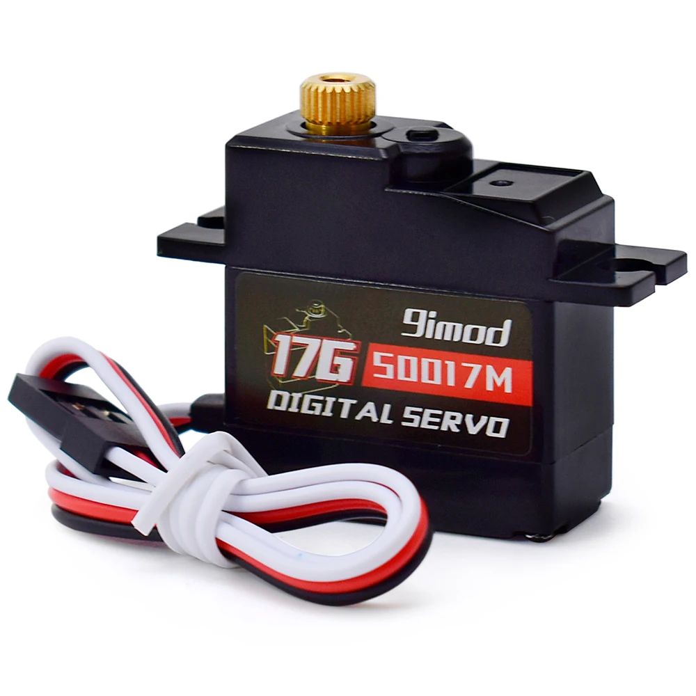 9imod Servo 9g 17g Digitaler Servomotor Hochgeschwindigkeitslenkung RC Servo Metal Gear Servo für 1/16 1/18 1/24 RC Auto Boot Hubschrauber – Detail 25
