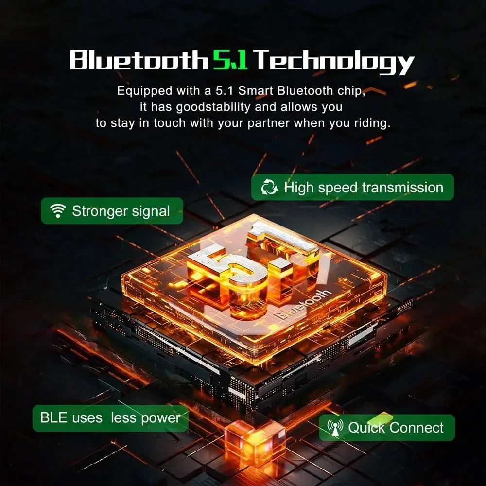 EJEAS V6 PRO Motorcycle Intercom Helmet Bluetooth Headset 6 Riders BT Interphones 800M Communicator Waterproof Noise Reduction