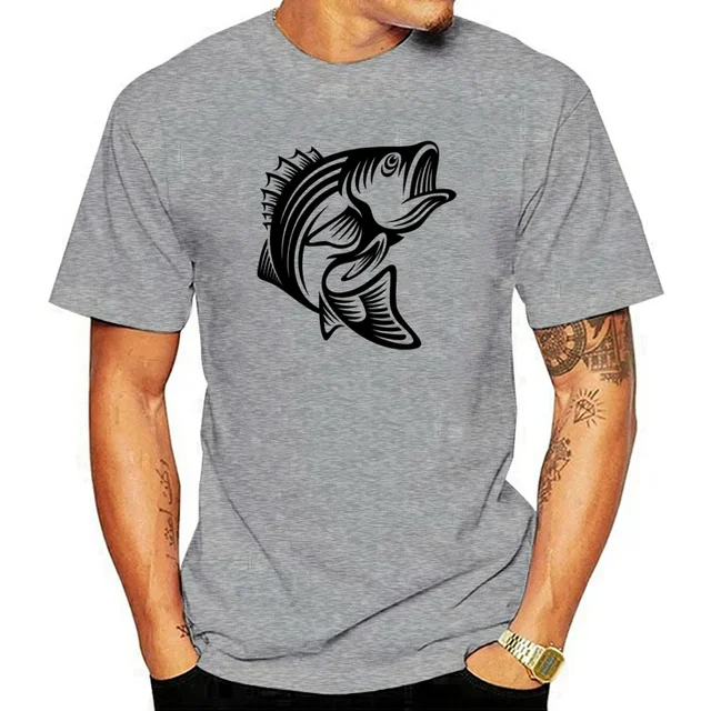 세련된 Largemouth 베이스 그래픽 티셔츠로 스타일리시하게