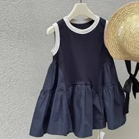 Robe Patchwork pour Fille, Tenue de Princesse Décontractée, Vêtement pour Enfant de 2 à 6 Ans 1