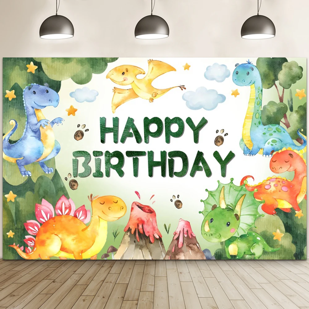 Avezano Dinosaur Baby Shower Backdrop It's a Boy Cartoon Avezano Dinosaur Baby Shower Backdrop It's a Boy Cartoon