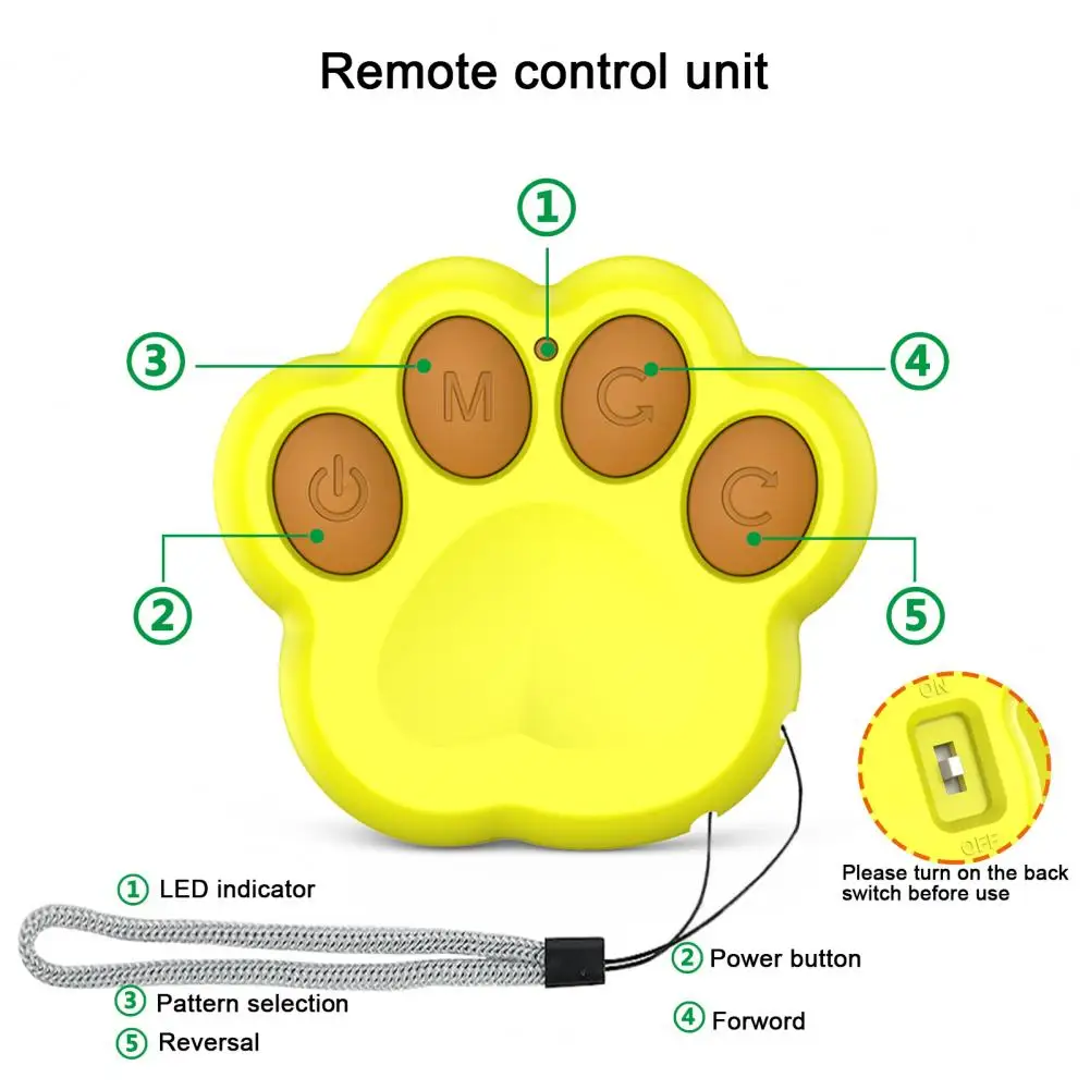 

Перезаряжаемая игрушка для домашних животных, перезаряжаемая игрушка для собак со светодиодной подсветкой для маленьких собак, автоматический вращающийся шар для предотвращения скуки и препятствий