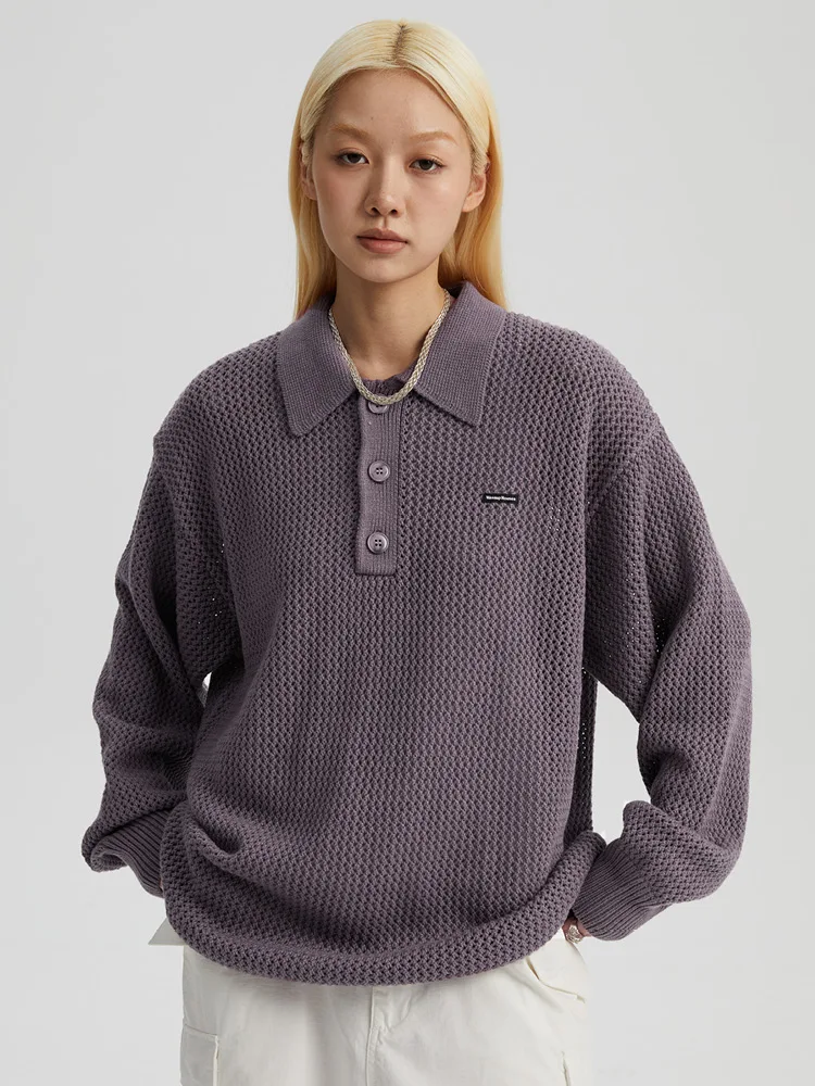 

Wassuphouse Hollow Out Casual American Sweater