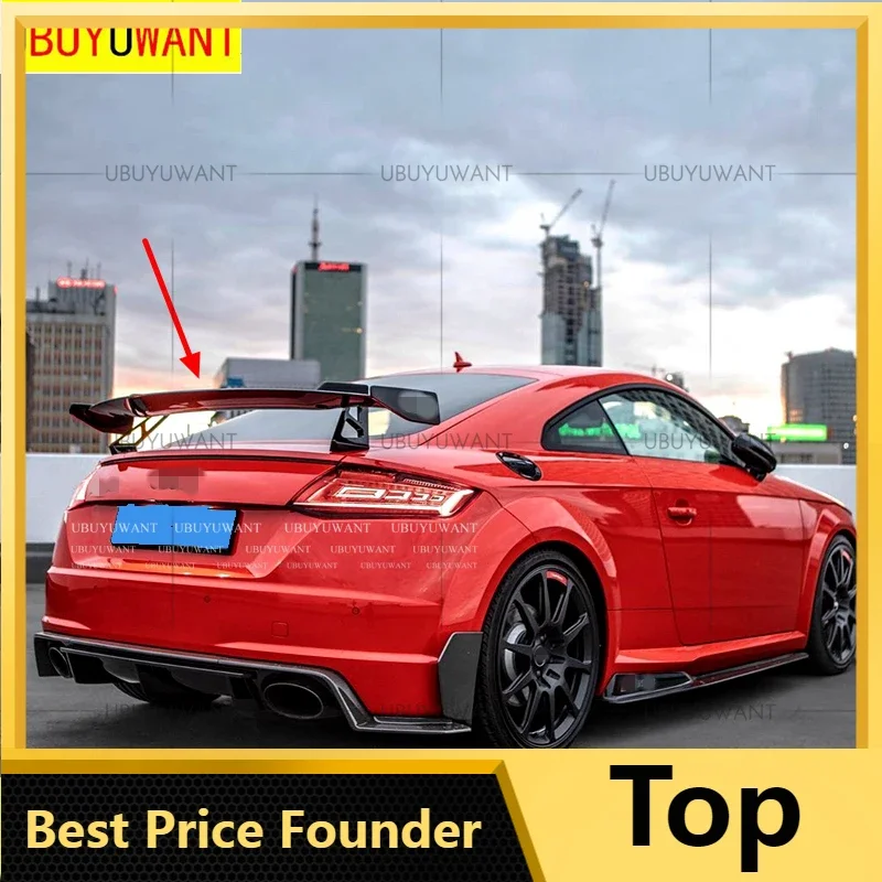 

Спойлер для Audi TT TTS TTRS 2015 2016 2017 2018, высококачественный спойлер из углеродного волокна, задний спойлер для автомобиля