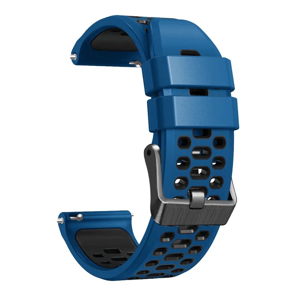 Breathable 22mm Silicone Watch Strap - Ocean Vertical Series