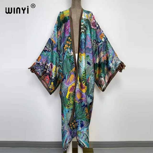 Europe WINYI new tunic bikini sweet lady pink boho Cardigan stitch Cocktail sexcy Boho Maxi Holiday Batwing Sleeve KIMONO mujer 23