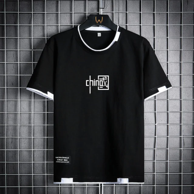 

2023 New Summer Short Sleeve Men T shirt Tee Top Fashion Casual T-Shirt