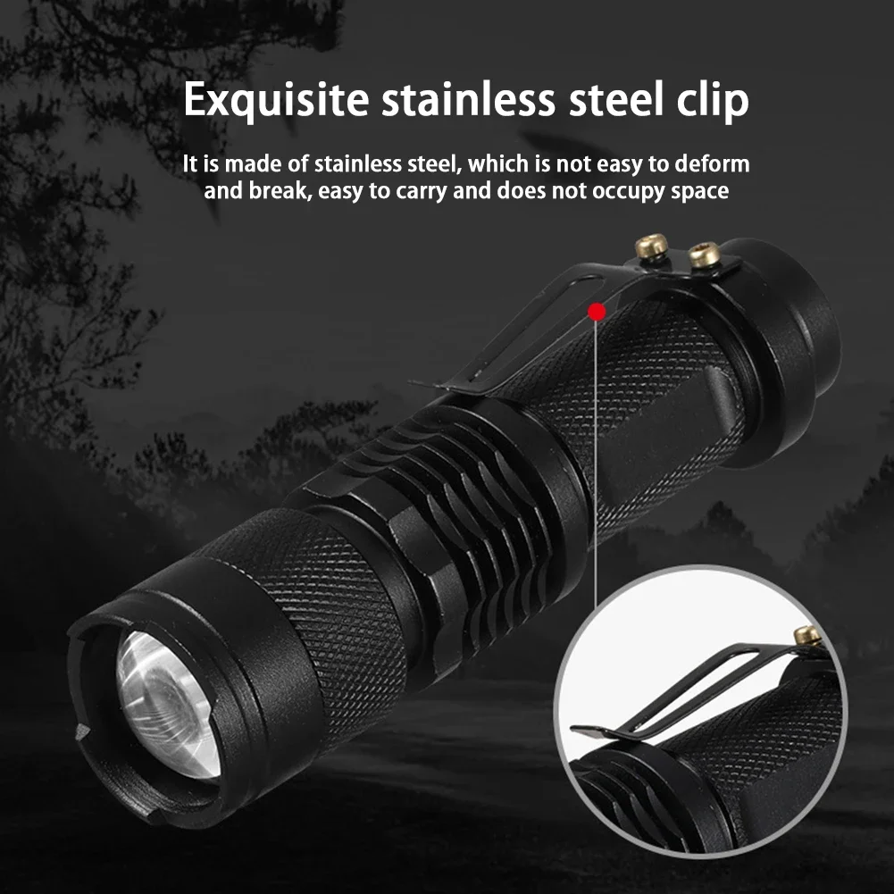 LED UV Lamp Flashlight Ultraviolet Torch Zoom Function Mini UV Black Light Pet Urine Stains Detector Scorpion Hunting