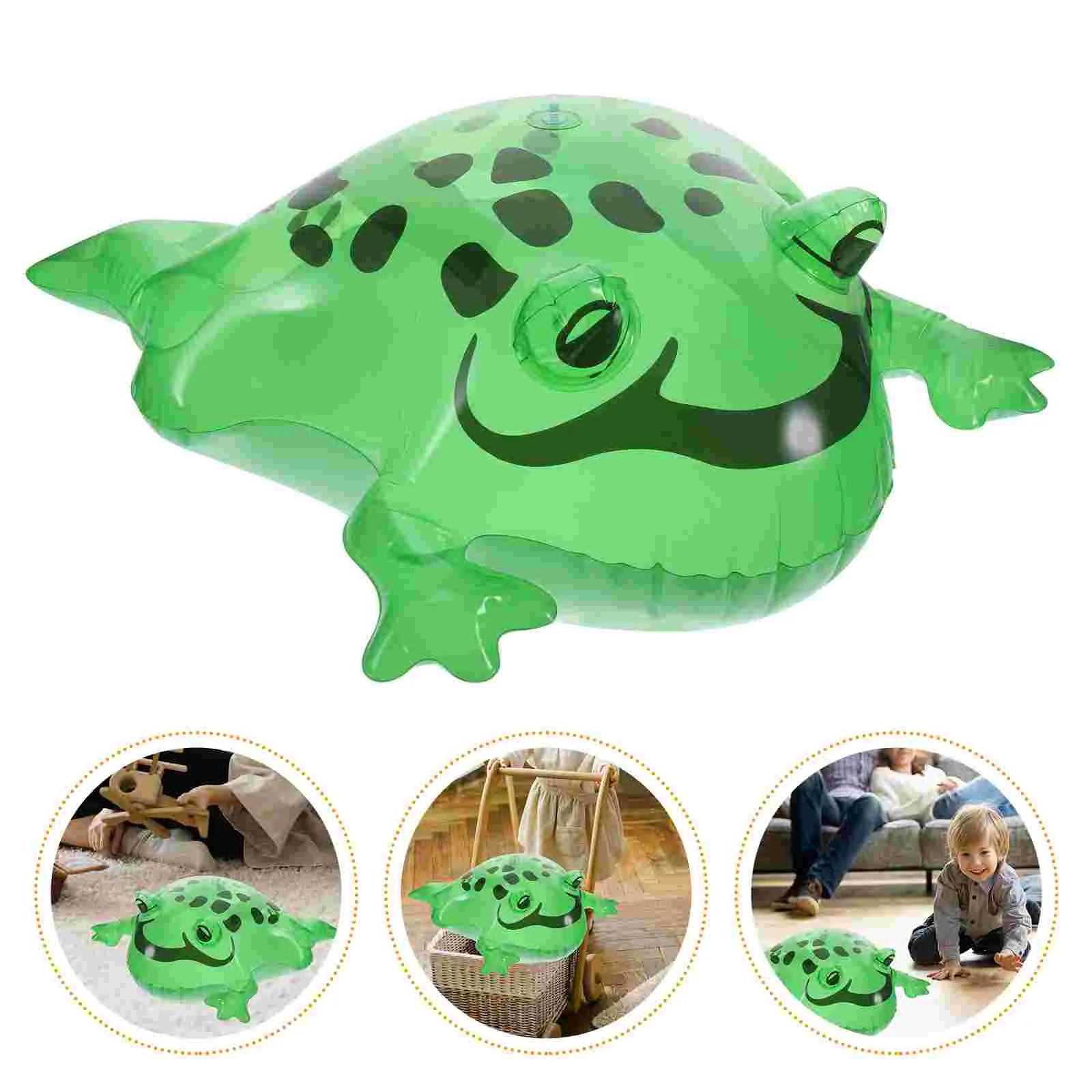 

Inflatable Frog Balloon Green Frogs Toy Pool Party Decoration Bounce Animals Plaything Balloons