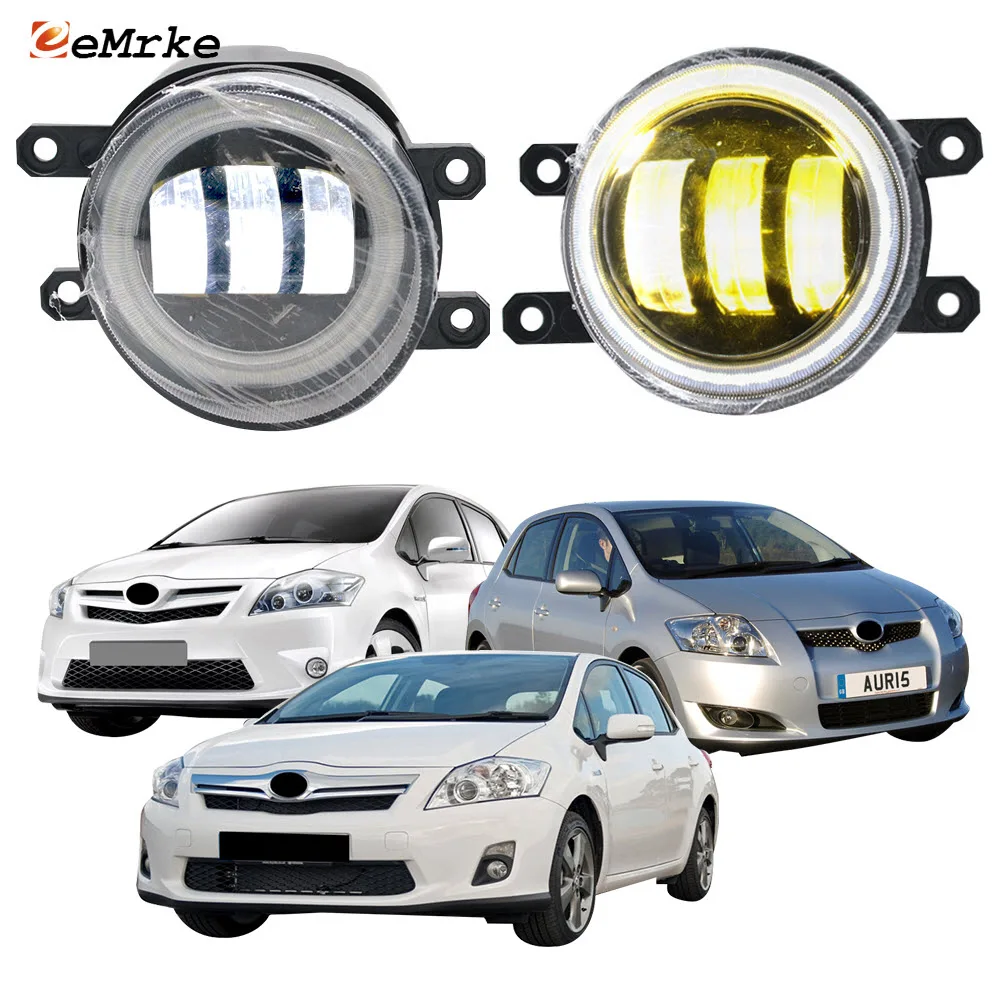 2x Led Angel Eye Drl For Toyota Auris E150 Hsd 2007 2008 2009 2010 2011