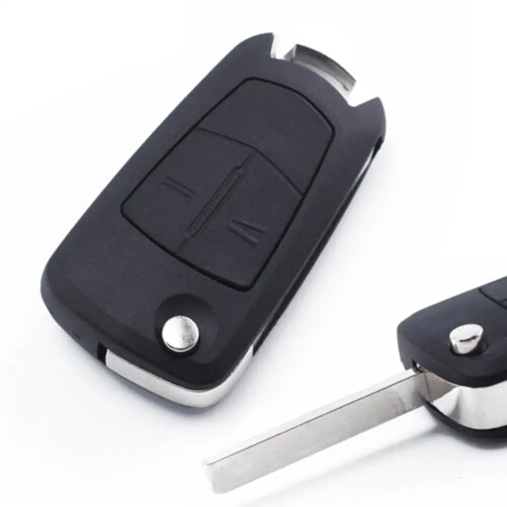 HIBEYO Coque de Protection en Silicone pour clé de Voiture Opel Opel Corsa  Astra Vectra Zafira Antara Tigra Porte-clés télécommande à 2 Boutons Blanc