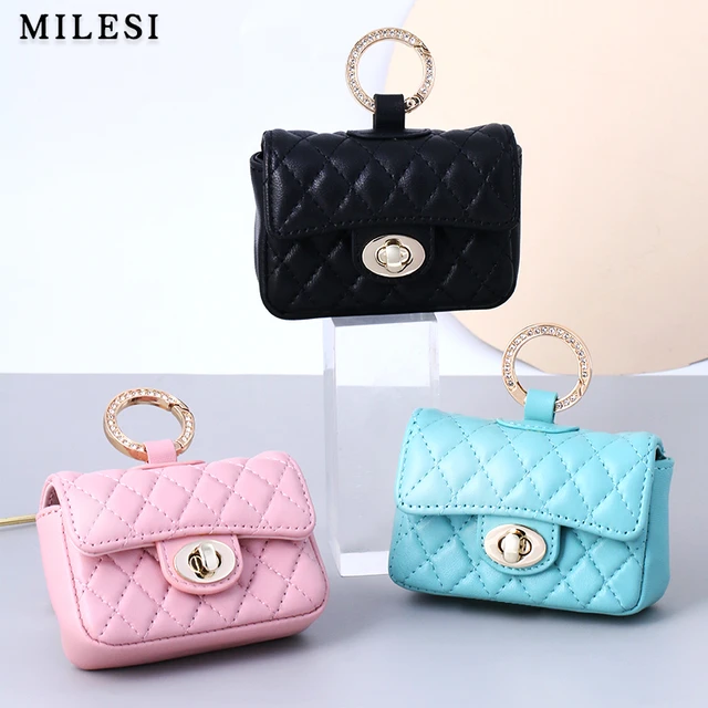 MILESI Fashion Coin Purse Women Mini Wallets Bags Airpods Case