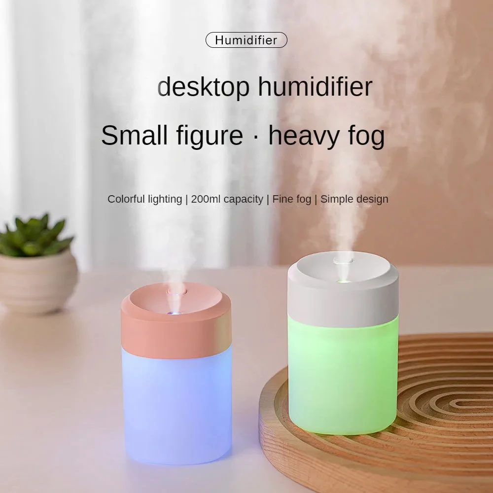 500ML Air Humidifier Aroma Diffuser Essential Oil Flame Lamp Difusor USB Mute Humidifiers Diffusers For Home Car LED Humidifier