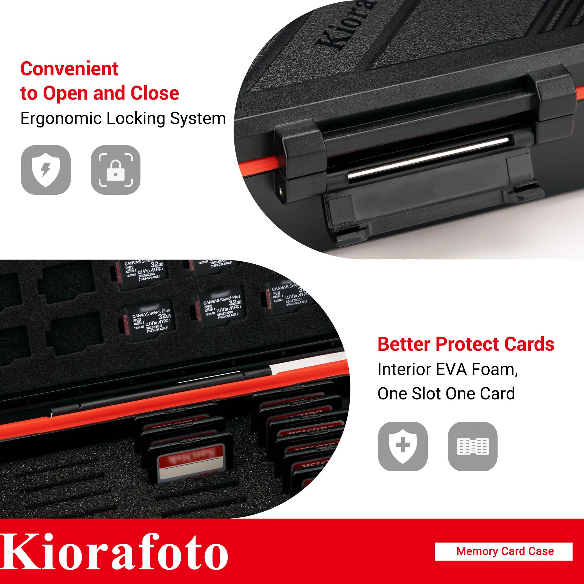 Memory Card Case e Game Card Holder Organizador para 21 sd Psv ns cf Express tipo a 15 tf Micro sd Cards Protect Cards 36 Slots - Imagem 6