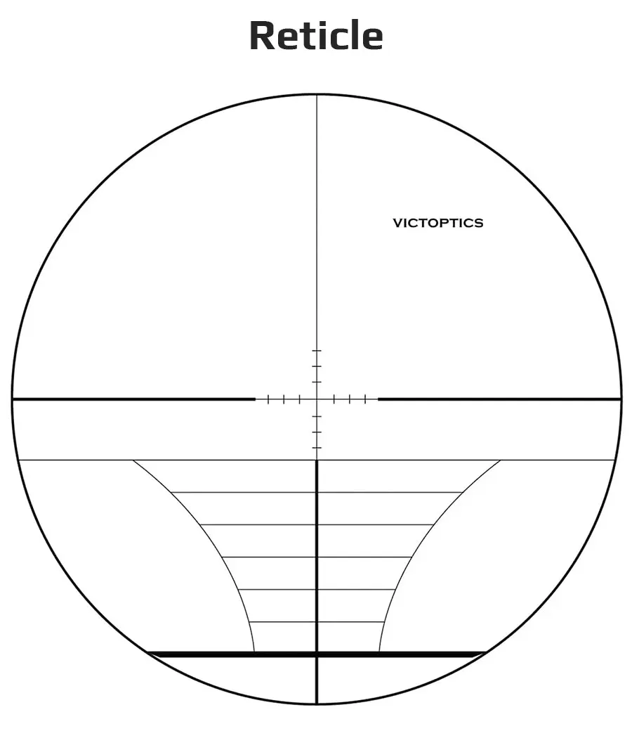 VictOptics 2-6x32 SFP Zielfernrohr Jagd Optisches Zielfernrohr Teleskopvisier Entfernungsmesser Fadenkreuz Luftgewehr Luftdruckgewehr.22LR.223 5,56mm – Detail 2