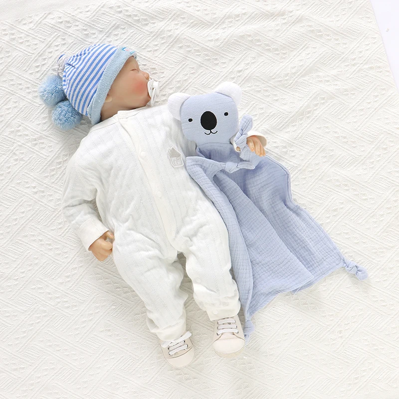 Baby Comforter Lovely Muslin Security Blanket Newborn Boy Girl Soft Cotton Soothe Appease Towel Toddler Infant Handkerchief Toys 6