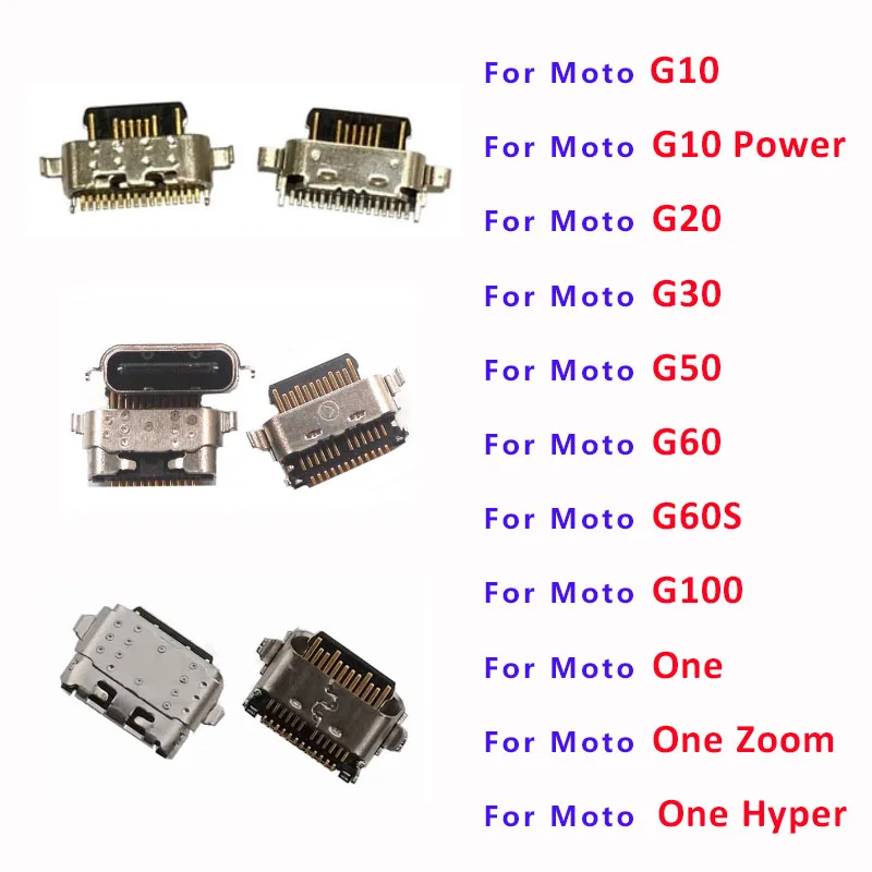 10pcs Usb Connector Charging Charge Port For Motorola Moto G10 G100 G20