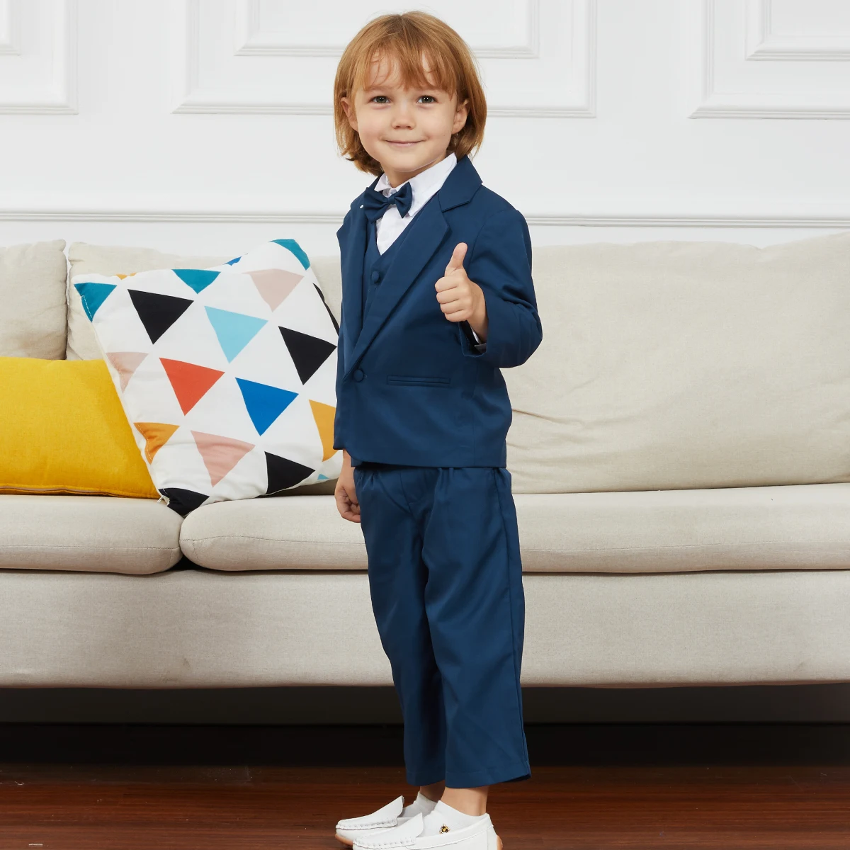 Ropa Bebe Niño 0-3 Meses Vestido Para Bautizo A76 Color: Champagne