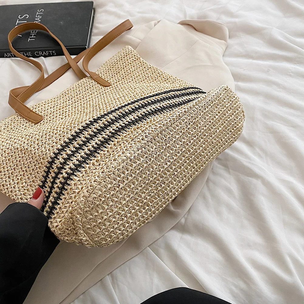 Summer Straw Shoulder Bags for Women Boho Bags