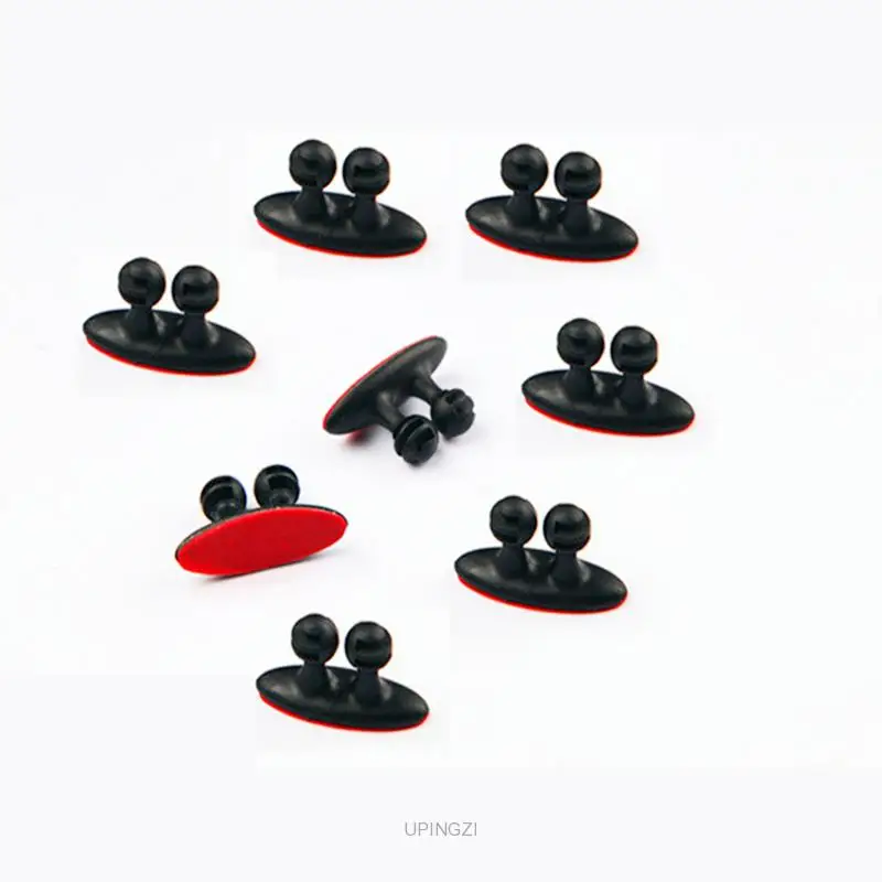 

NEW 8Pcs Car Wire Cable Holder Multifunctional Tie Clip Fixer Organizer Car Charger Line Clasp High Quality Headphone Cable Clip
