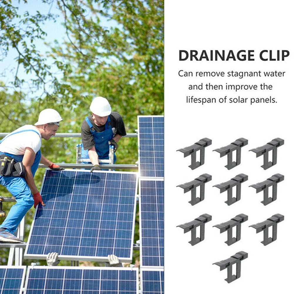 10X Clip Di Drenaggio Dell'Acqua Del Pannello Solare 30/35/40Mm Pannello Fotovoltaico Clip Di Scarico Dell'Acqua Pannello Solare Di Energia Solare-For