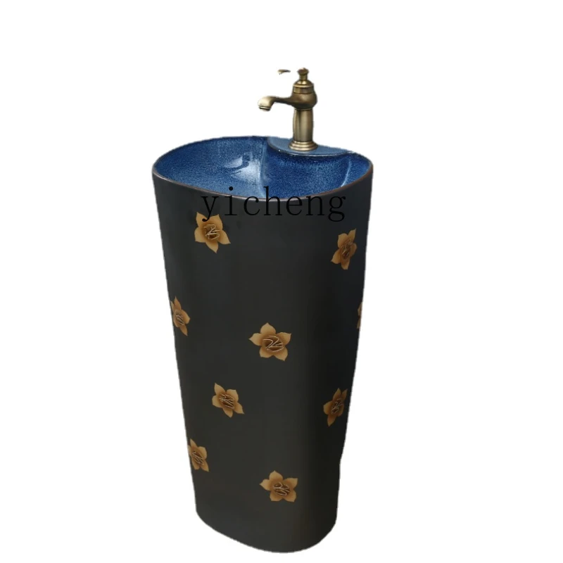 

Xl Ceramic Pillar Basin One-Piece Wash Basin Square Small Mini Washbasin