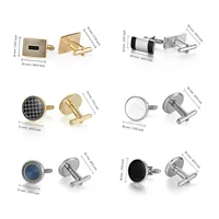 12 Pairs Set Cufflinks For Mens With Box Tie Clips & Cufflinks Man Shirt Pisa Ties Men Cuffs Souvenirs For Wedding Guests Gifts 2