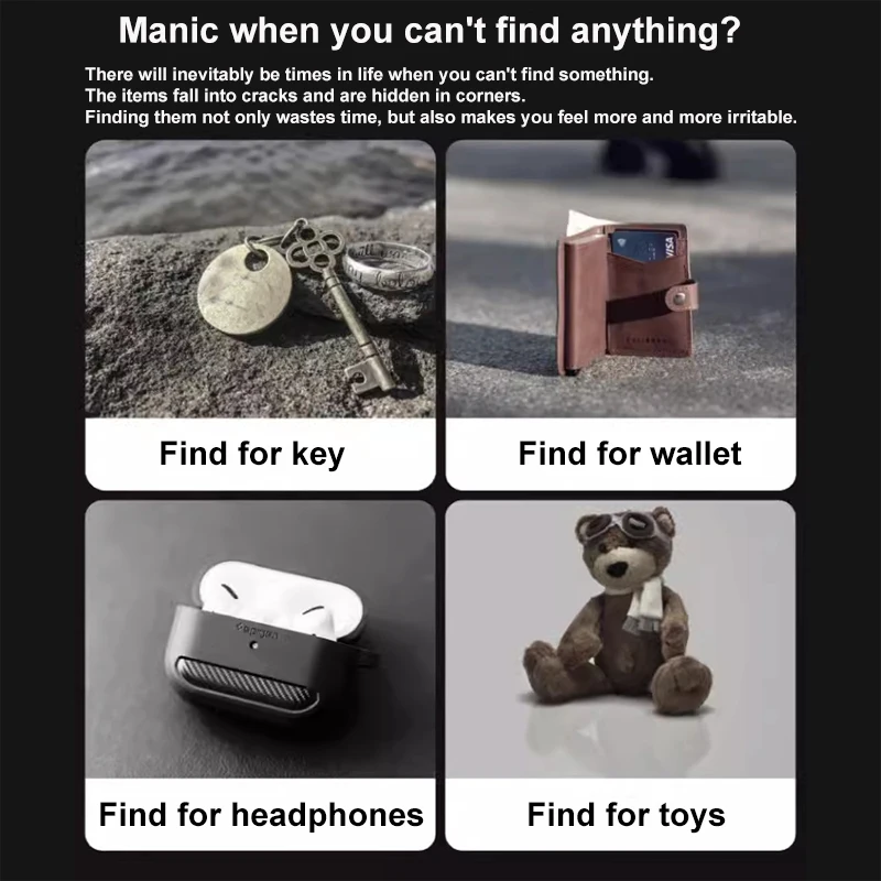Whistle Key Finder Leaf Shape Keychain Alarm Remote Locator Flashing Beep Voice Control Anti-lost Equipment Pets Tracker