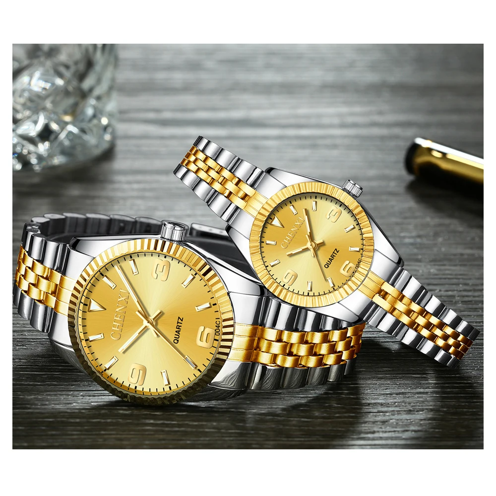 CHENXI Top Brand Watch Ladies Quartz-Watches Women& Men Simple Dial Lovers' Quartz Fashion Leisure Wristwatches Relogio Feminino