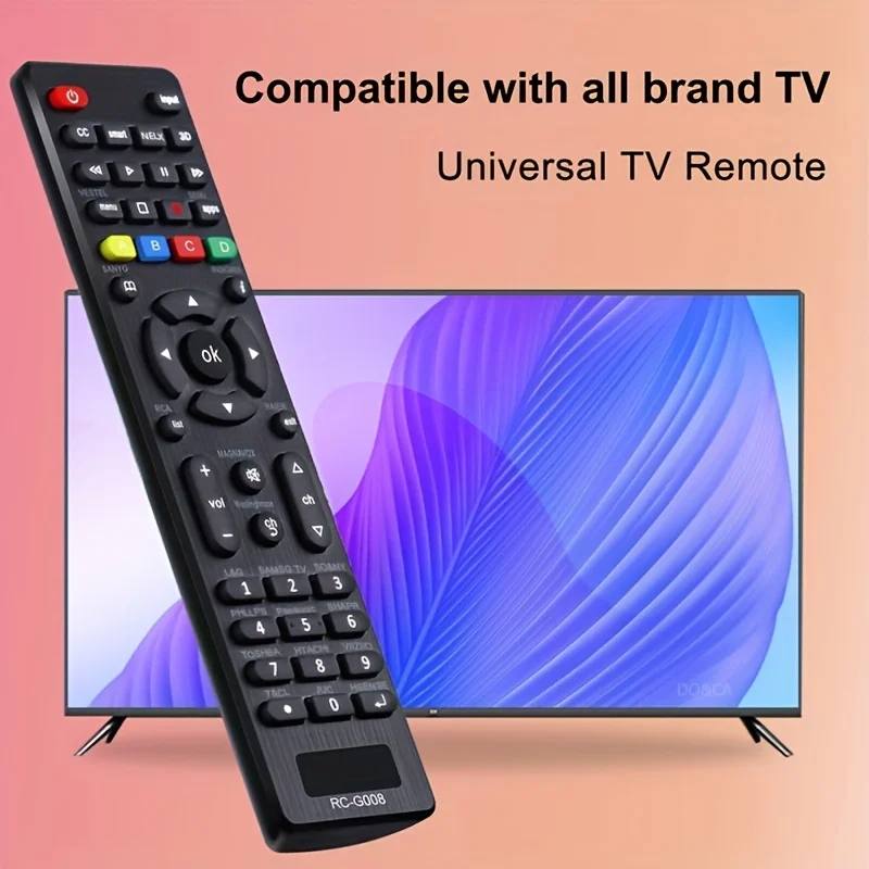 범용 TV 리모컨, LG, 삼성, TCL, , 파나소닉 및 기타 브랜드 LCD/LED/3D/HD 스마트 TV 리모컨에 적합