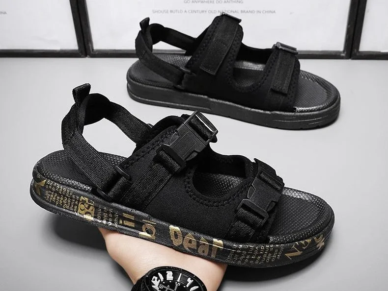 Sandali da uomo in PVC, modello slip-on, piatti da spiaggia, stile Y2k_voghion.com