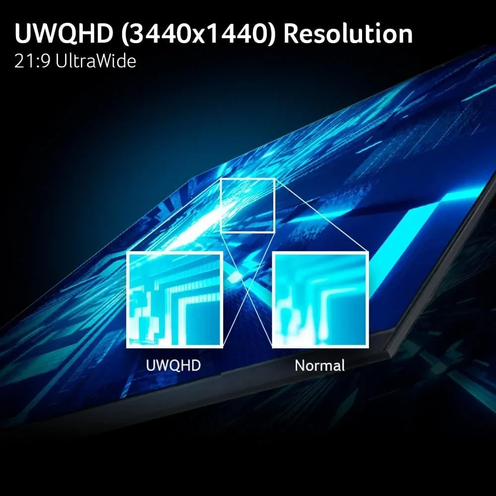 34" UWQHD 3440 x 1440 1500R Curved PC Gaming Monitor Up to 180Hz Refresh