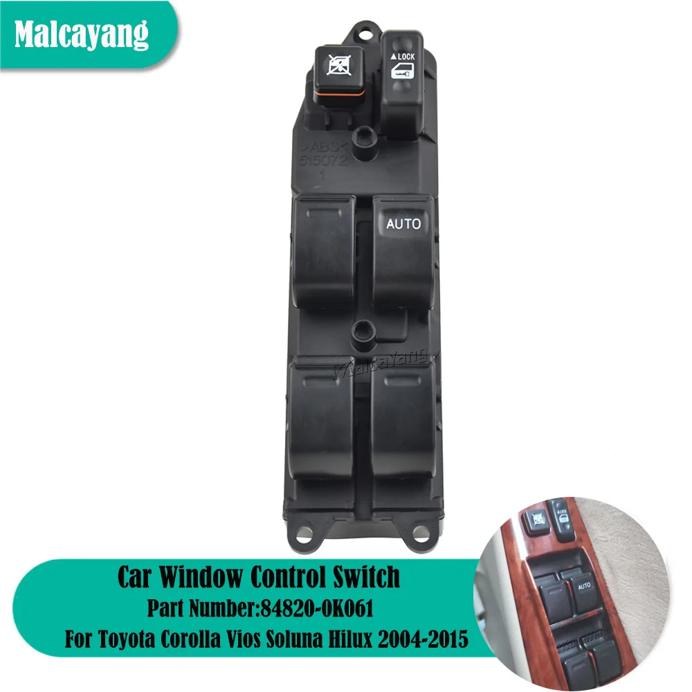 

Переключатель управления передним стеклом RHD для Toyota Hilux Fortuner 2003 2004-2007 84820-0K061 848200K061 автомобильные аксессуары