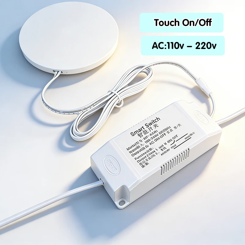 110v - 220v 터치 스위치, 고전압 LED 온/오프 센서, 디밍 기능 없음, 숨김형 센서, 데스크탑에 적합