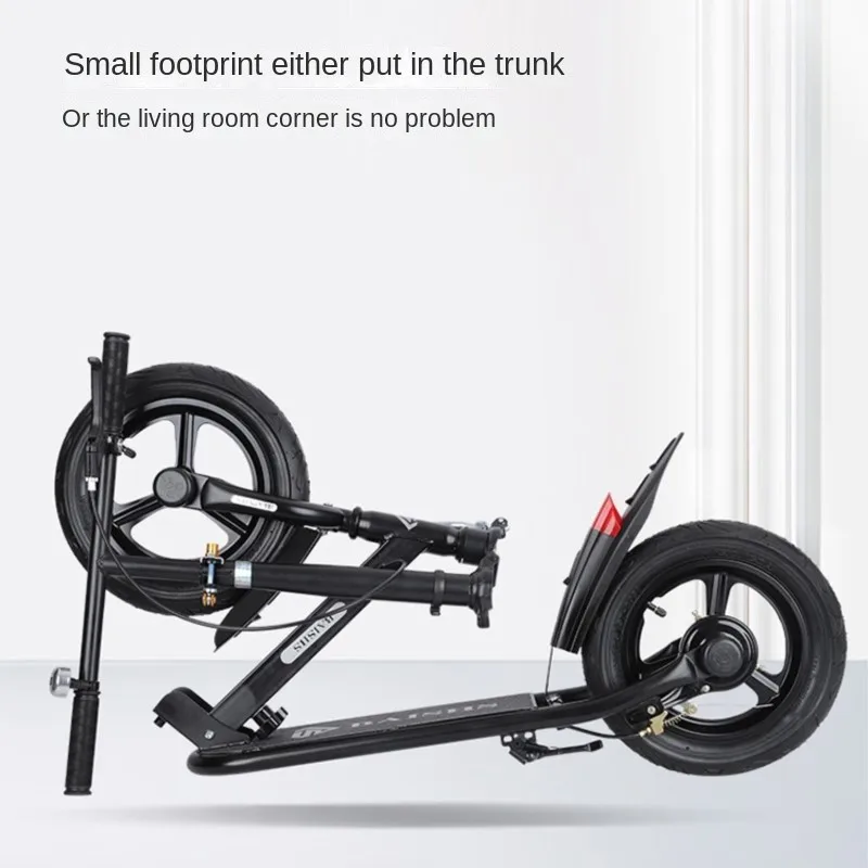 Folding Scooter Easy To Carry with Carbon Steel Frame and Highly Sensitive Brakes for Safe Riding