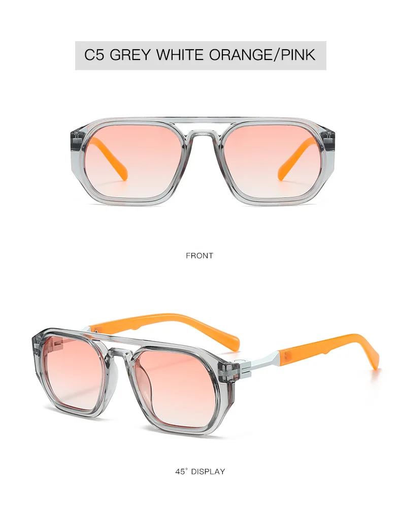 Transparente Quadratische Computer Brille Rahmen Frauen Männer Anti Blau Licht Polygon Brillen Blockieren Optische Spektakel Brillen – Detail 9