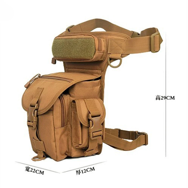 Men Waterproof Oxford Waist Drop Leg Bag Thigh Hip Bum Belt Fanny Pack Casual Shoulder Bag Motorcycle Ride Outdoor Running Sport motorcycle fanny pack