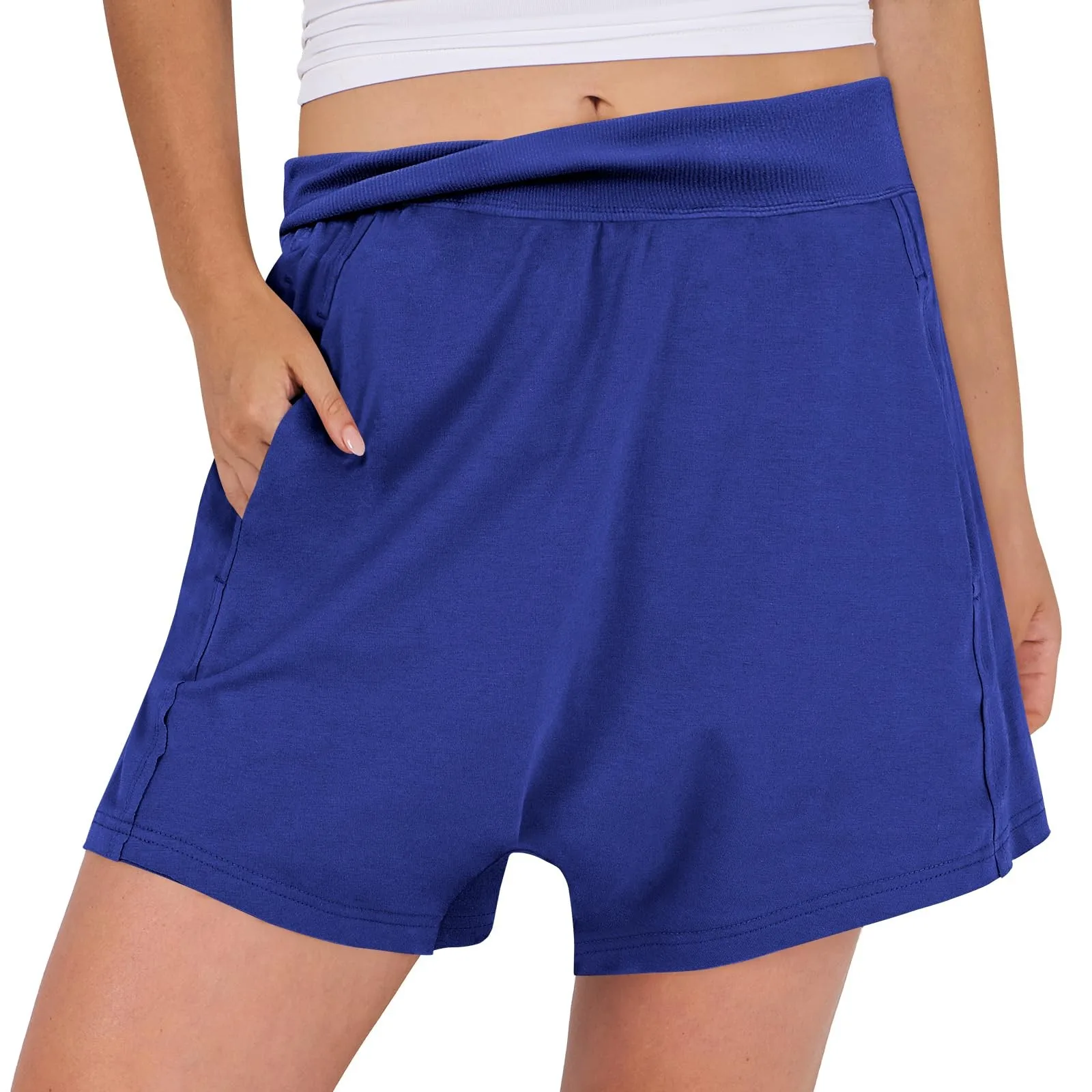 

Womens Summer Shorts Mid-Waist Cuffed Hem Corduroy Shorts With Pockets Shorts ropa de mujer pantalon femme pantalon брюки