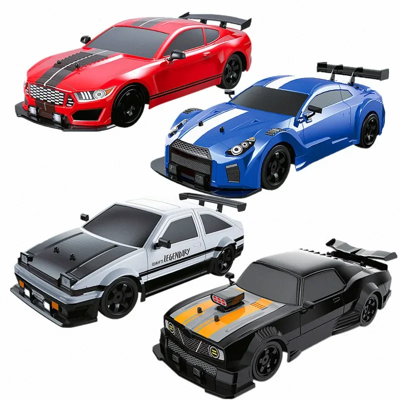 2.4G Drift Rc Car 4WD High Speed RC Drift Car Toy Remote Control Model Vehicle Car RC Vehicle Toy with Light Spray for Child 4