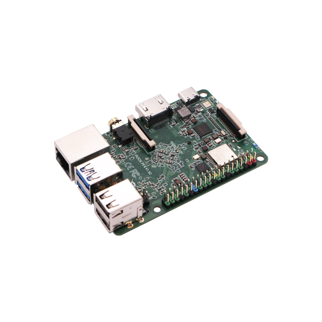 Radxa ROCK 4B RK3399, 6-core CPU SBC, HDMI with 4K Output, WiFi 5, Gigabit Ethernet and PCIe 2.1, Single Board Computer