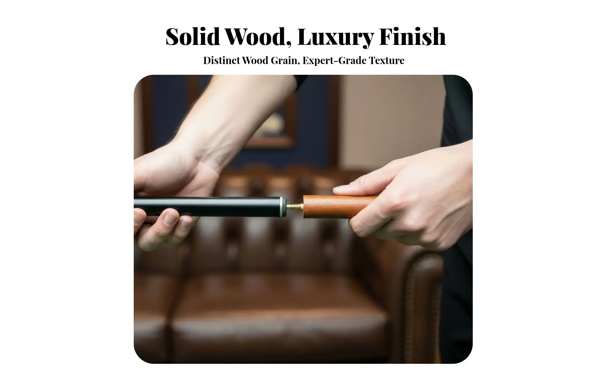Snooker Cue Extension Handle No-Tool Installation Hardwood Wood Cue Extension Billiard Stick Extender Lightweight Construction Snooker Cue Extension Handle No-Tool Installation Hardwood Wood Cue Extension Billiard Stick Extender Lightweight Construction