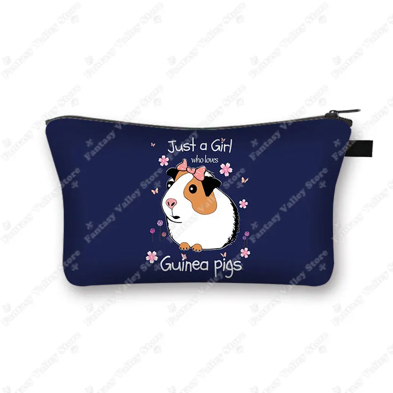 Charming Pet Print Cosmetic Case - Makeup Bag and Beauty Organizer Zipper Pouch