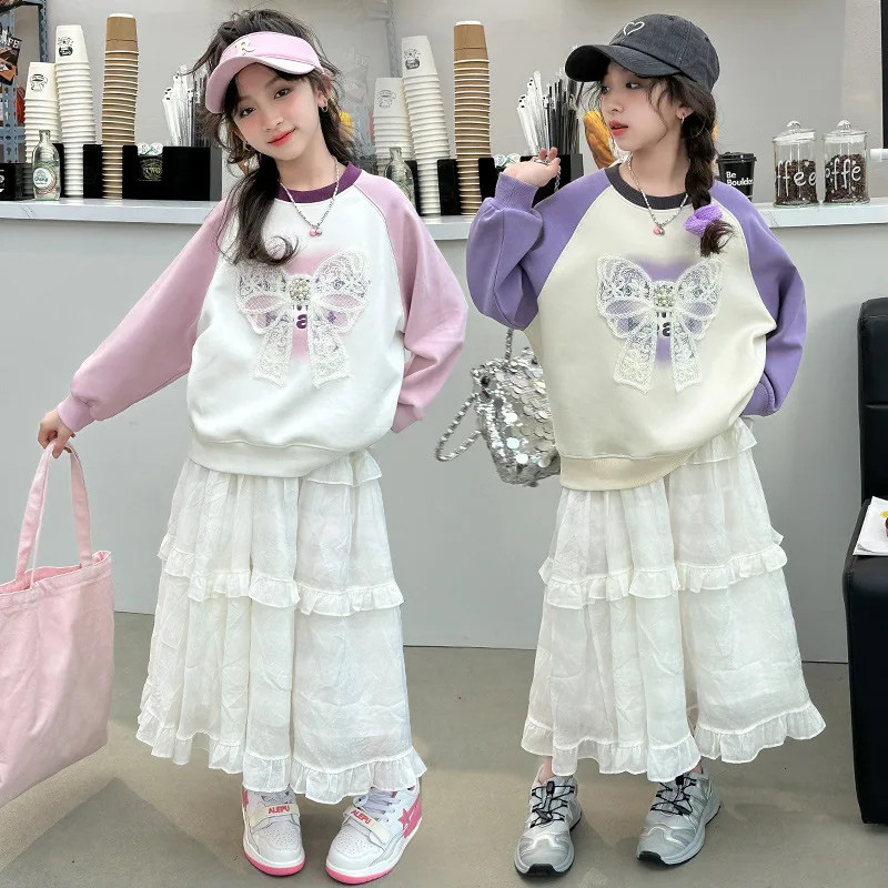 여아용 화이트 스커트, 용수철 여름 패션 원피스, 심플 캐주얼 스타일, 올매치 스커트, 한국 심플 스타일, 2024 신상