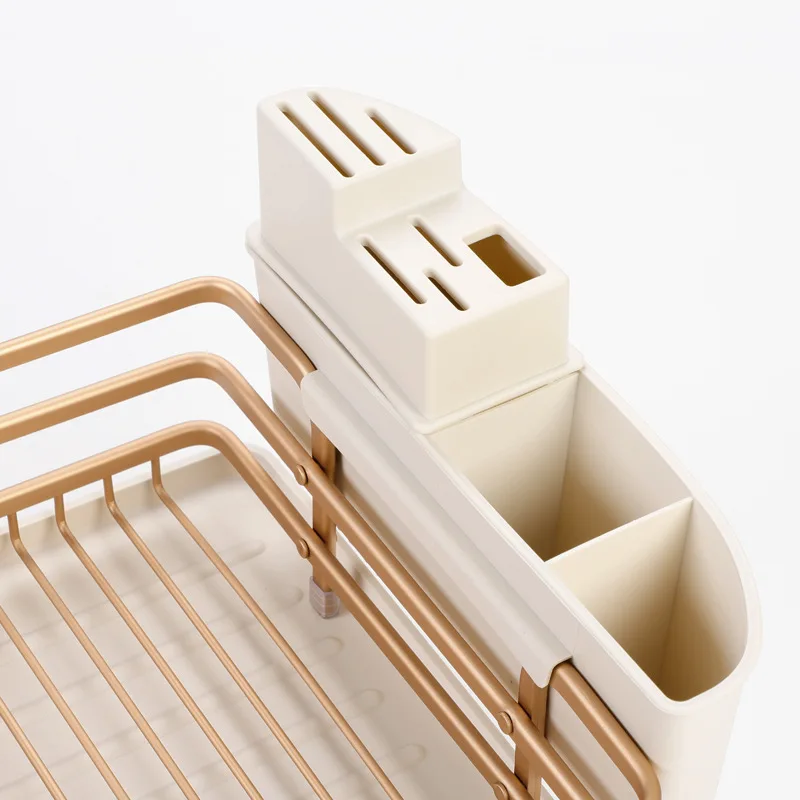 Sink Dish Drying Rack Organizer  Aluminium Alloy Sink Supplies Knife - Dish  Rack - Aliexpress