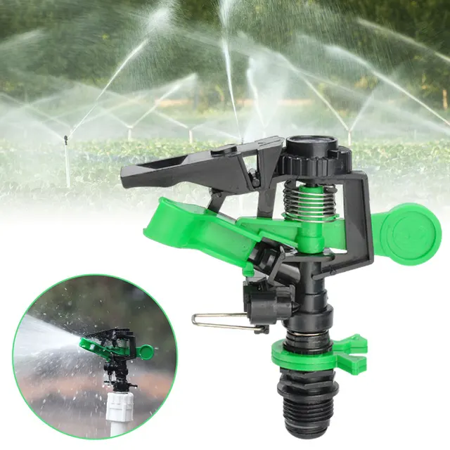 Outdoor Impact Sprinkler Attachment Irrigation system ABS plastic Head Adjustable Rocker Garden Agriculture Irrigation Sprinkler