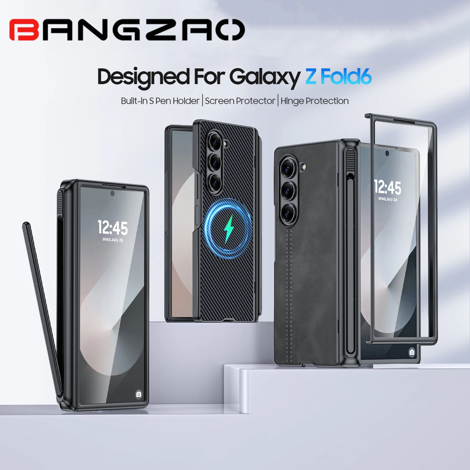 Invisible S Pen Phone Case with Integrated Protective Film & Anti-Fall Protection