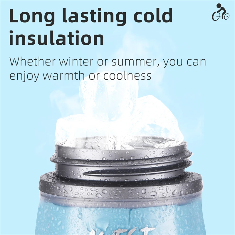 Water bottle 620ML Cold Insulation Sports Water Bottle for cycling with cleaning tools