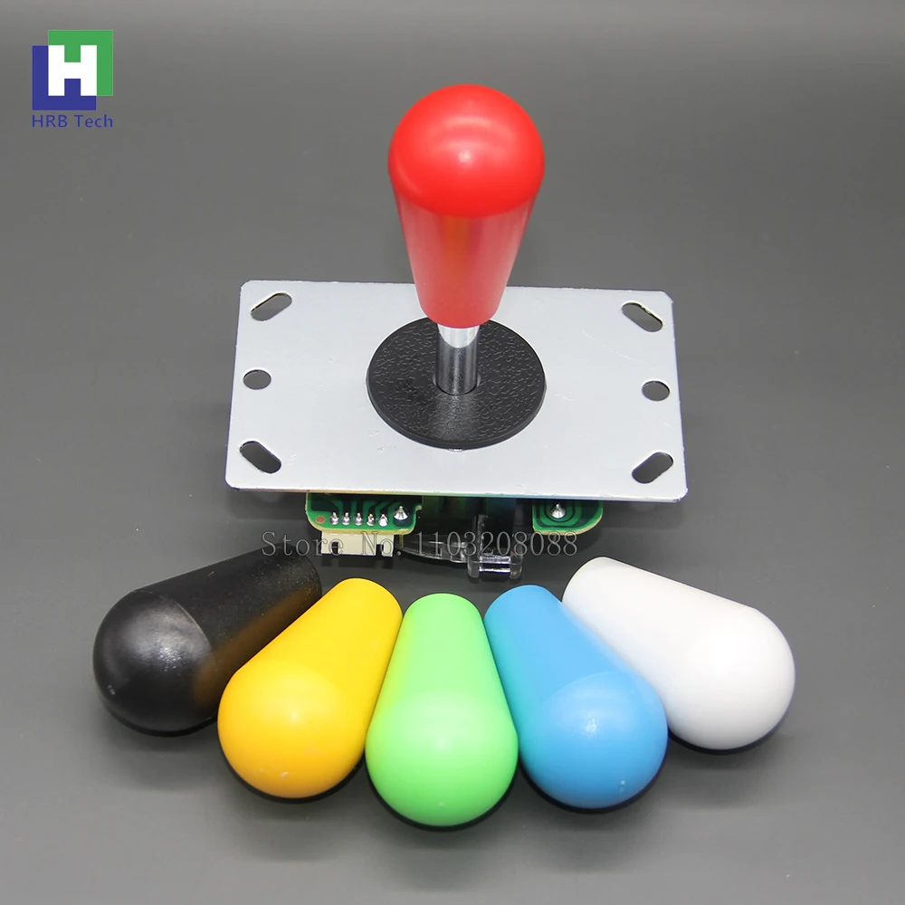 아메리칸 스타일 볼탑 아케이드 조이스틱 5 핀 조이스틱 게임 스틱 아케이드 8 웨이 PC PS3 라즈베리 파이 핸들 콘솔 DIY 부품