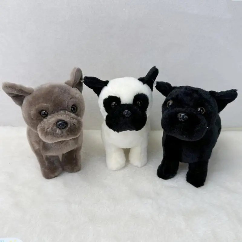 

Плюшевая собака Французский бульдог, плюшевые реалистичные животные, щенок, кукла, плюшевая игрушка, в виде животного мягкая набивная кукла, животное, плюшевая кукла для детей