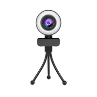 4K Webcam 2K Full HD Web Camera With Microphone LED Fill Light USB Web Cam Rotatable For PC Computer Laptop for Youtube - Image 6